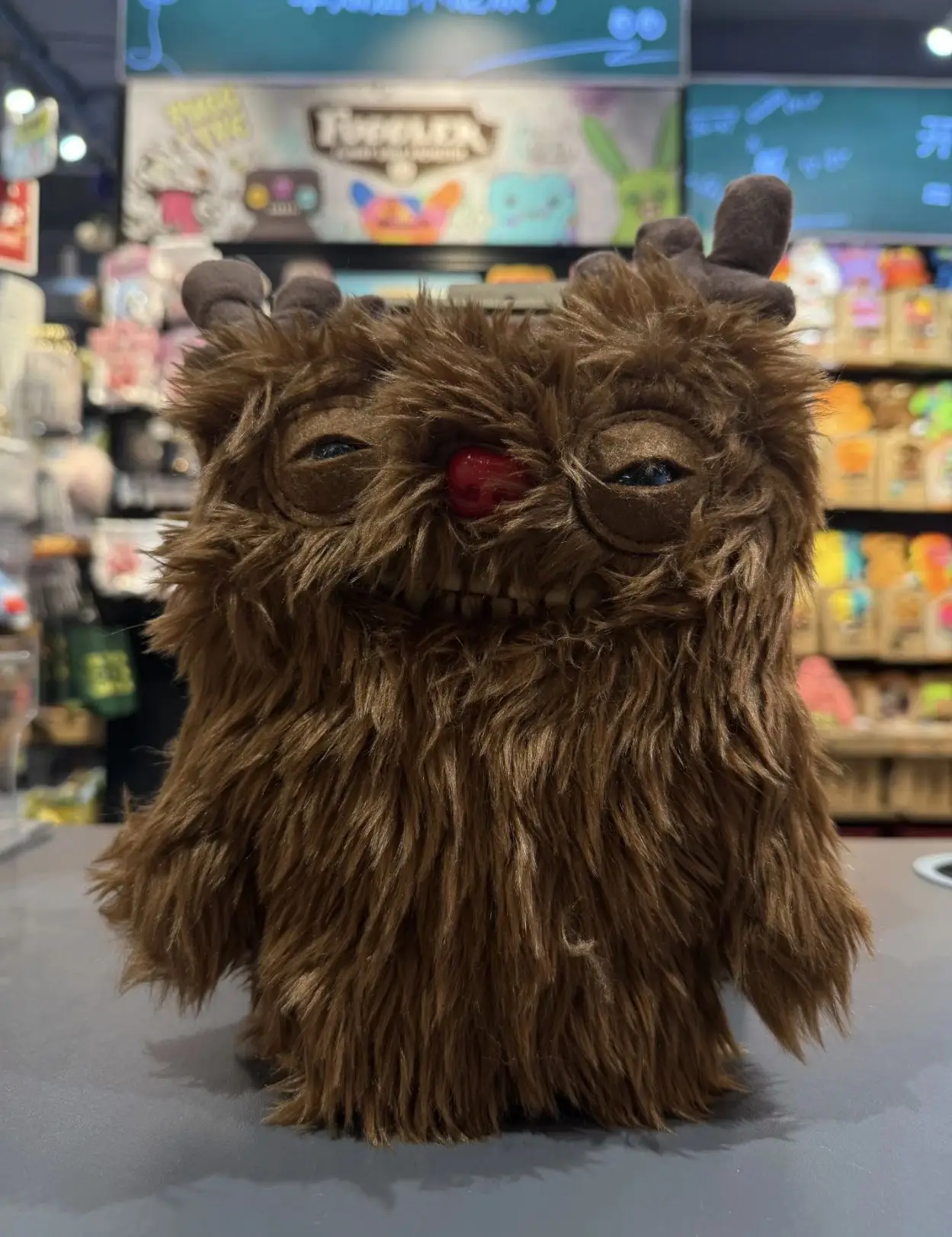 Fuggler FESTIVE FUGGS-Serie Plüschtier, lustige hässliche Zähne, Monster, Rentier, Schneemann, Lebkuchen-Design, Peluche-Puppen für Geschenke