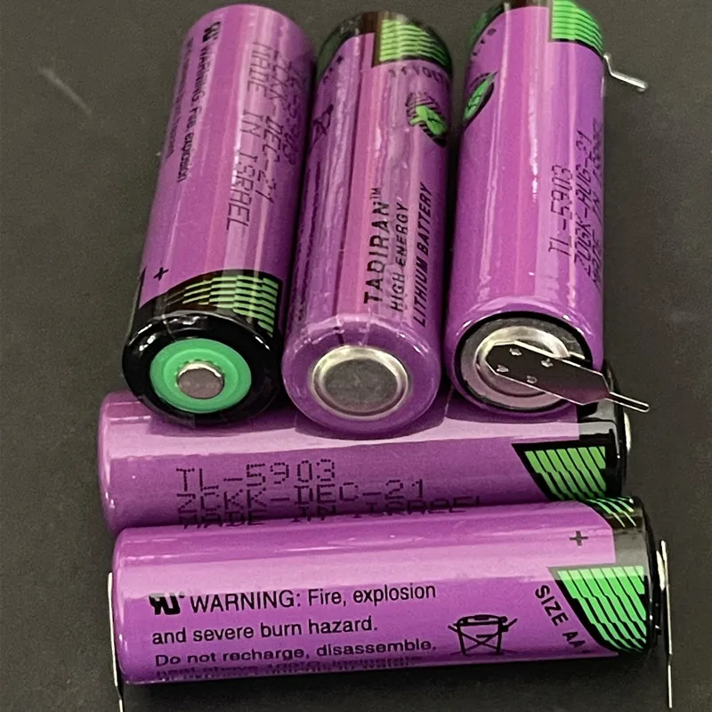 10 個オリジナルイスラエル TADIRAN TL-5903 14500 3.6V 2400mah 単三電池 PLC CNC 非充電式リチウム電池ステッチ付き