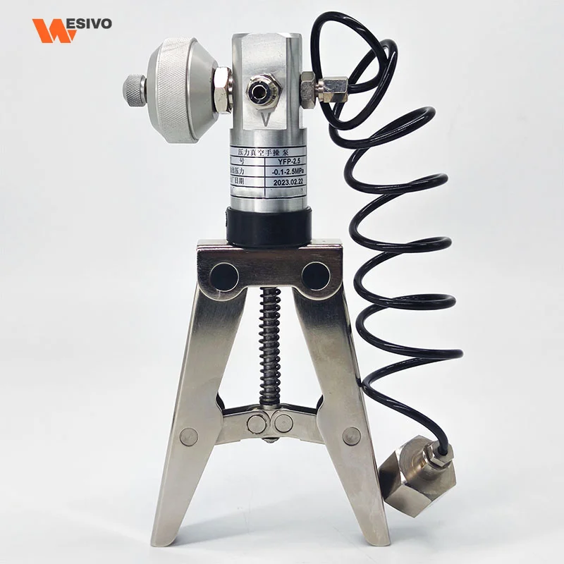Pneumatic Hand Pressure Calibrator Pressure Pump 16 Bar With Fine Adjuster And Vent Valve For Industrial Instrument Calibration