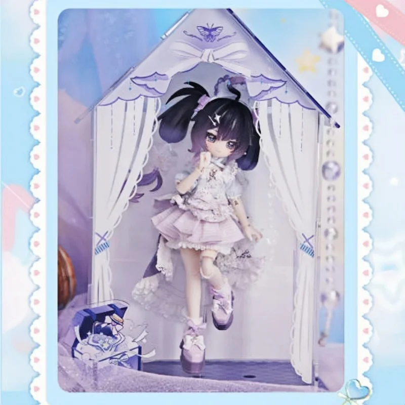 Come4free Minty V5 Childhood Memories Bjd Prop Acrylic Display Box Figure Suitable For 1/12 Scale Doll Display Cases