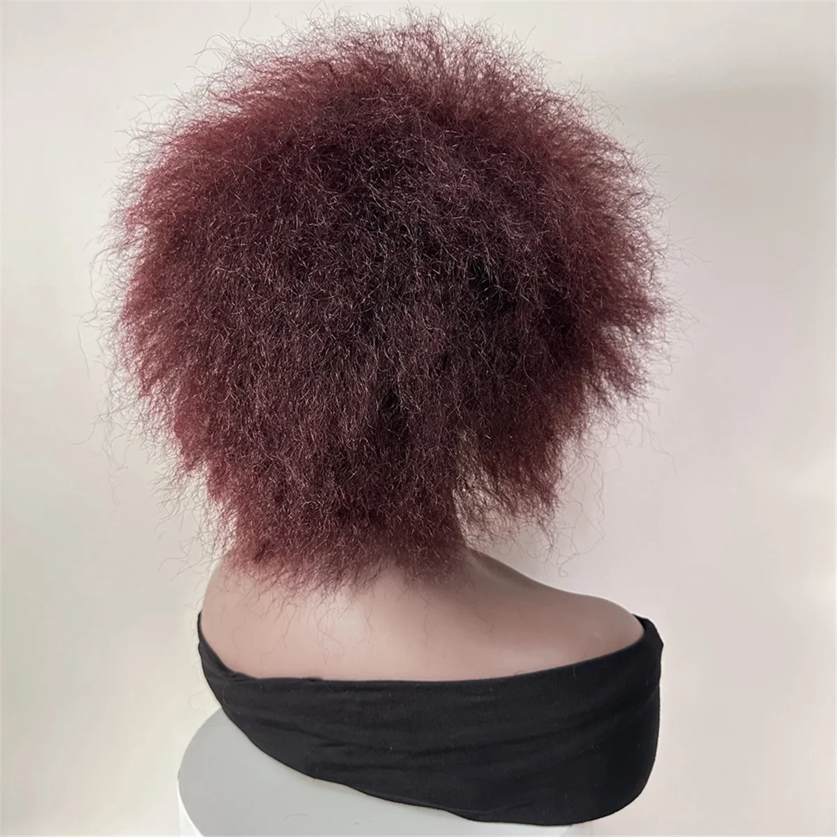 A72Z Kurze lockige Perücken für Frauen, Afro-Perücke, natürliche schwarze kurze Locken-Afro-Perücke, B