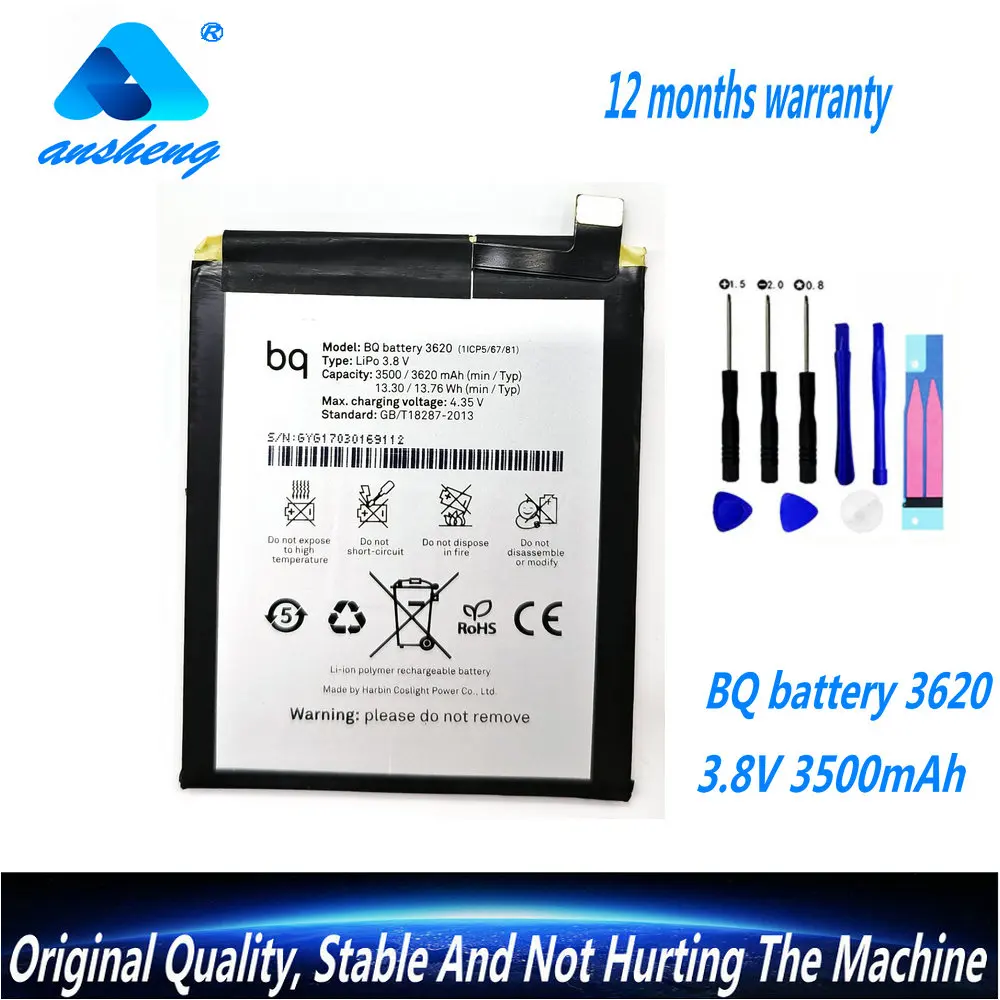 

New Original 3.8V 3500mAh Battery For BQ battery 3620 Mobile Phone