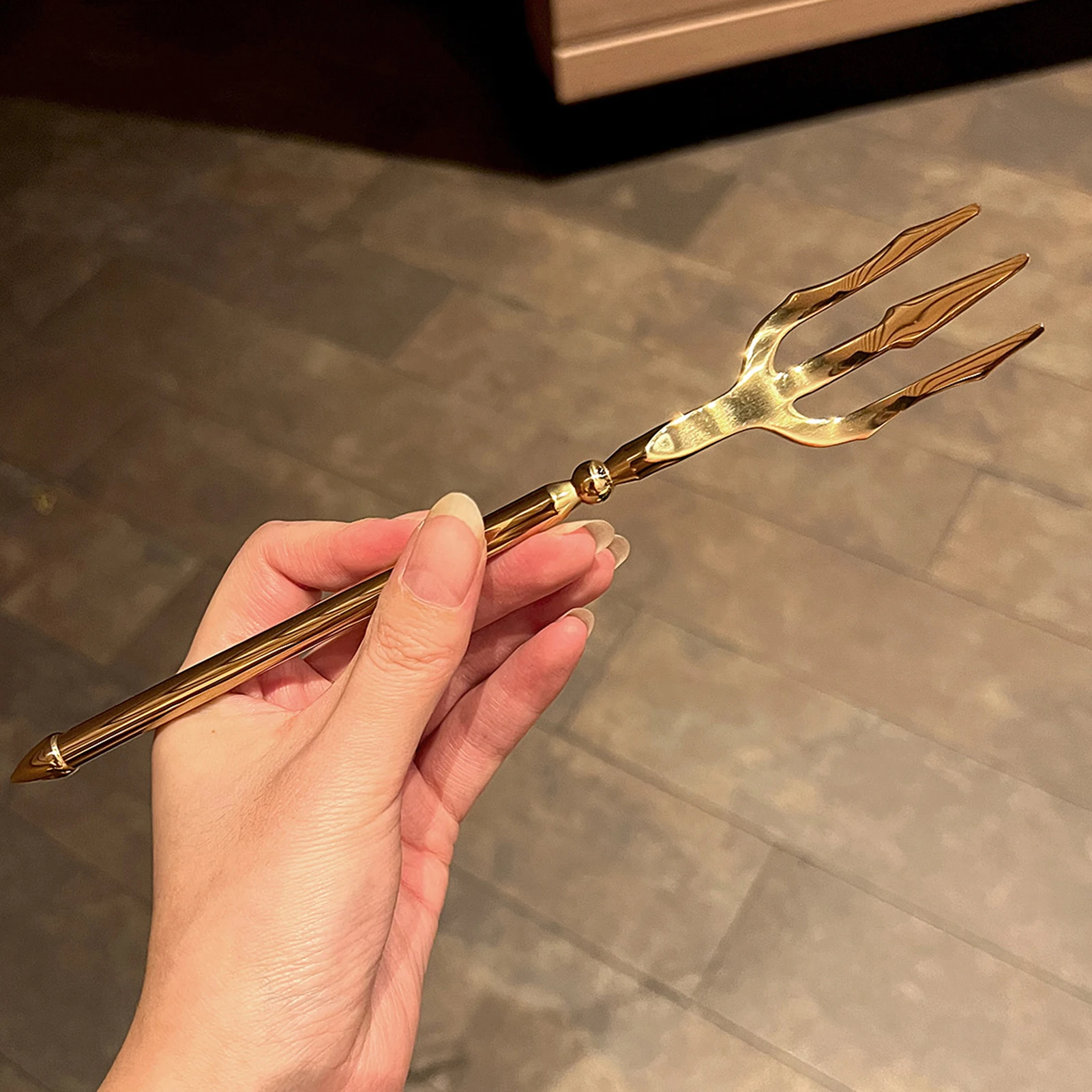 Silvere/Golden Flatware 304/410 Stainless Steel Dinner Fork Camping Dinnerware Salad Pasta Tableware Eating Kitchen Utensils