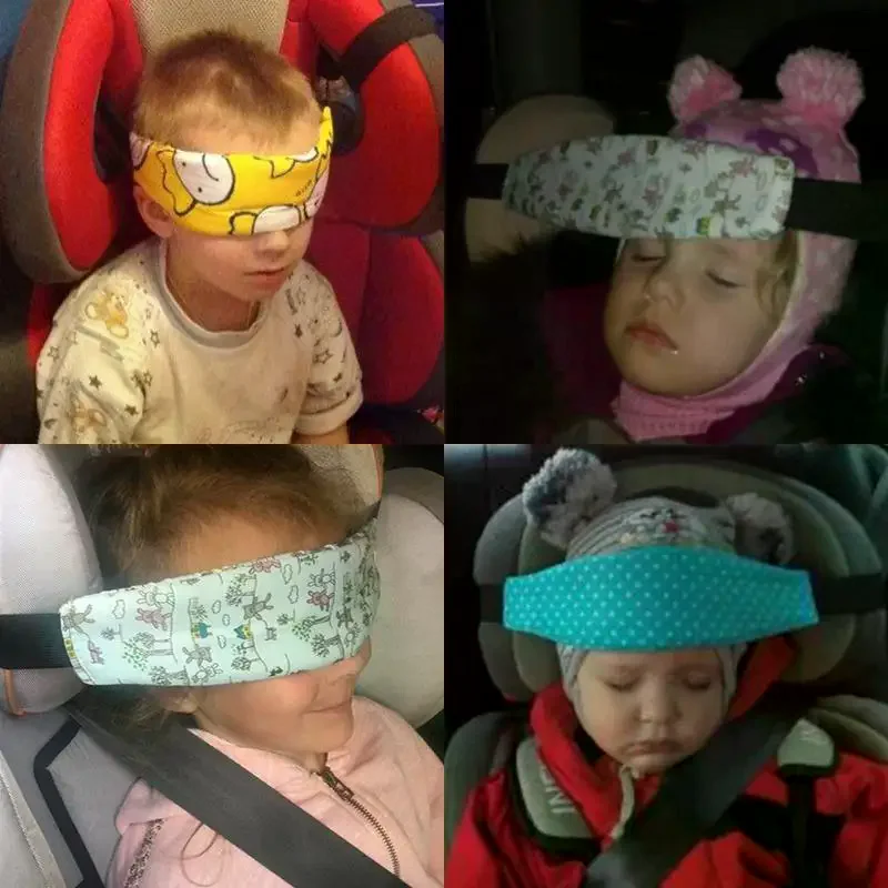 Infant Baby Car Seat Head Auto Sleeping Headrest Support Children Belt Fastening Belt Adjustable Sleep Positioner Baby Saftey