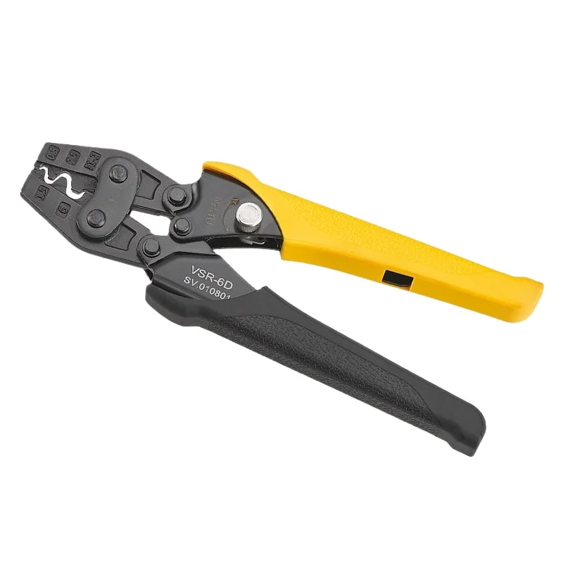 For Crimping Pliers, Cold-pressed Terminal Bare Terminal Pliers, Multifunctional Electrician's Manual Labor-saving VSR-6D