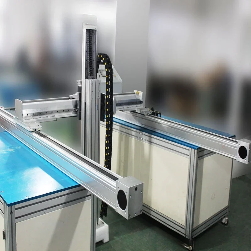 Three-axis motion slide table, high-speed visual inspection mechanical body straight line