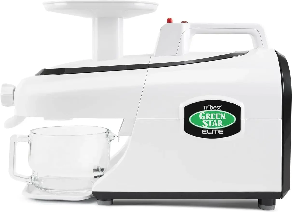 Tribest Greenstar GSE-5000 Elite Slow Masticating Juicer, Jumbo, White