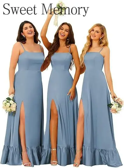 

M3129 Индивидуальные вечерние платья для подружек невесты Sweet Memory, длинные официальные вечерние платья для женщин, сексуальное элегантное шифоновое платье без бретелек