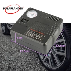 Car Emergency Auto Air Pump DC 12V Tire Inflator Tool Pressure Gauge Cigarette Lighter Connector Compact & Portable High Quality