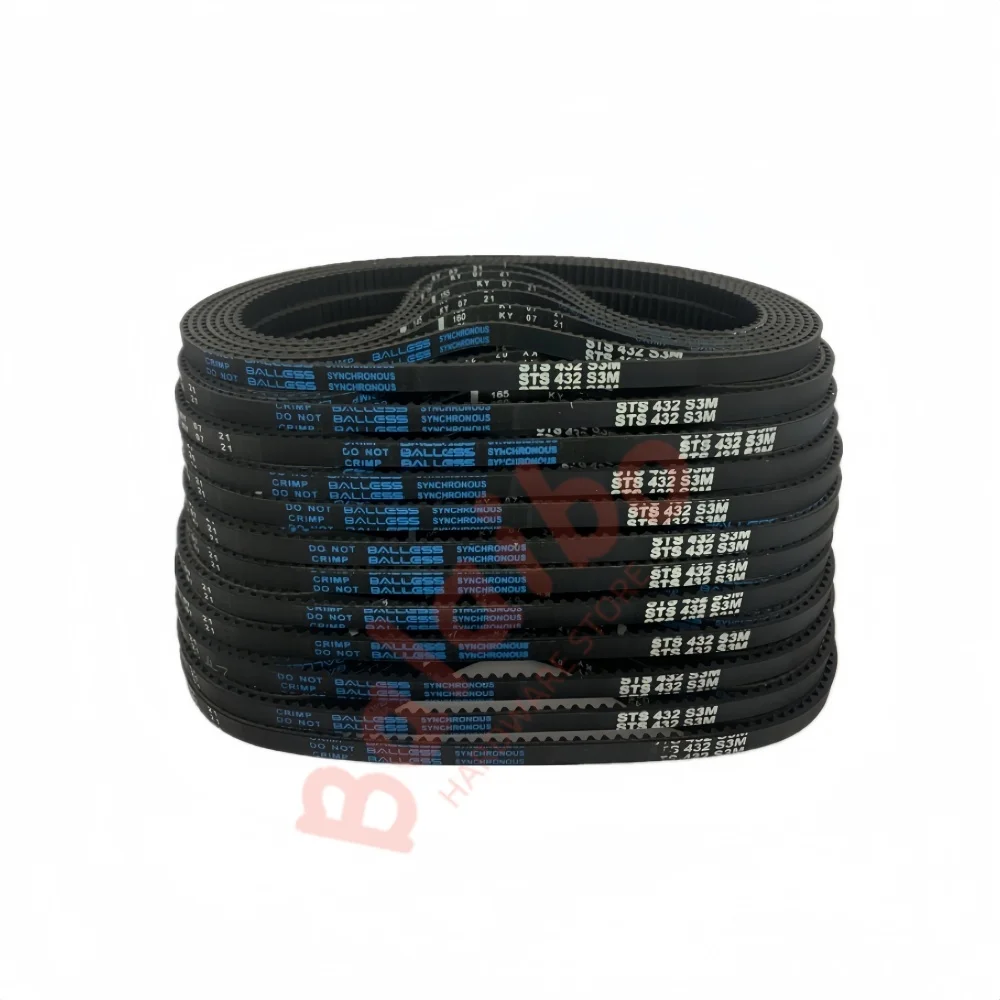 S3M High Torque Rubber Timing Belt perimeter S3M183/186/189/192/195/201/204/207/---S3M243 Belt Width 3/4/5/6/8/10/12/15/20mm