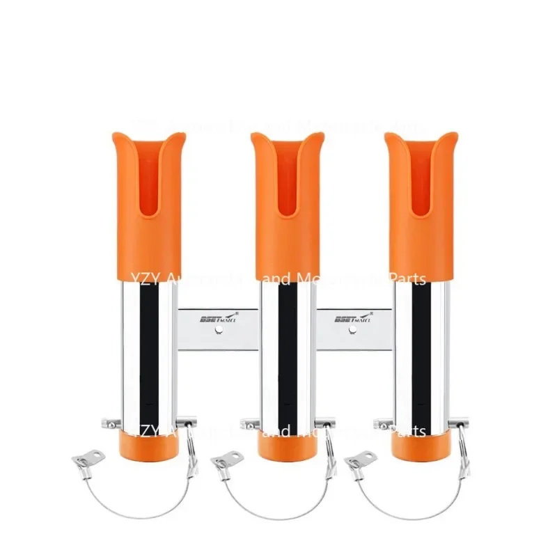 

Держатель удочки с тройным отверстием из нержавеющей стали 304, трубка удочки, аксессуары для рыболовного ящика для моторной лодки