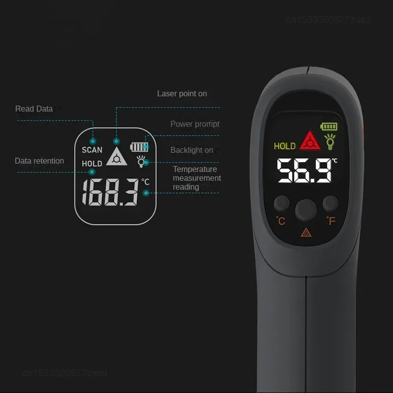 Xiaomi JIMIHOME Digital Infrared Thermometer Non-contact for Kitchen Cooking High Precision Home Laser Temperature Measuring Gun