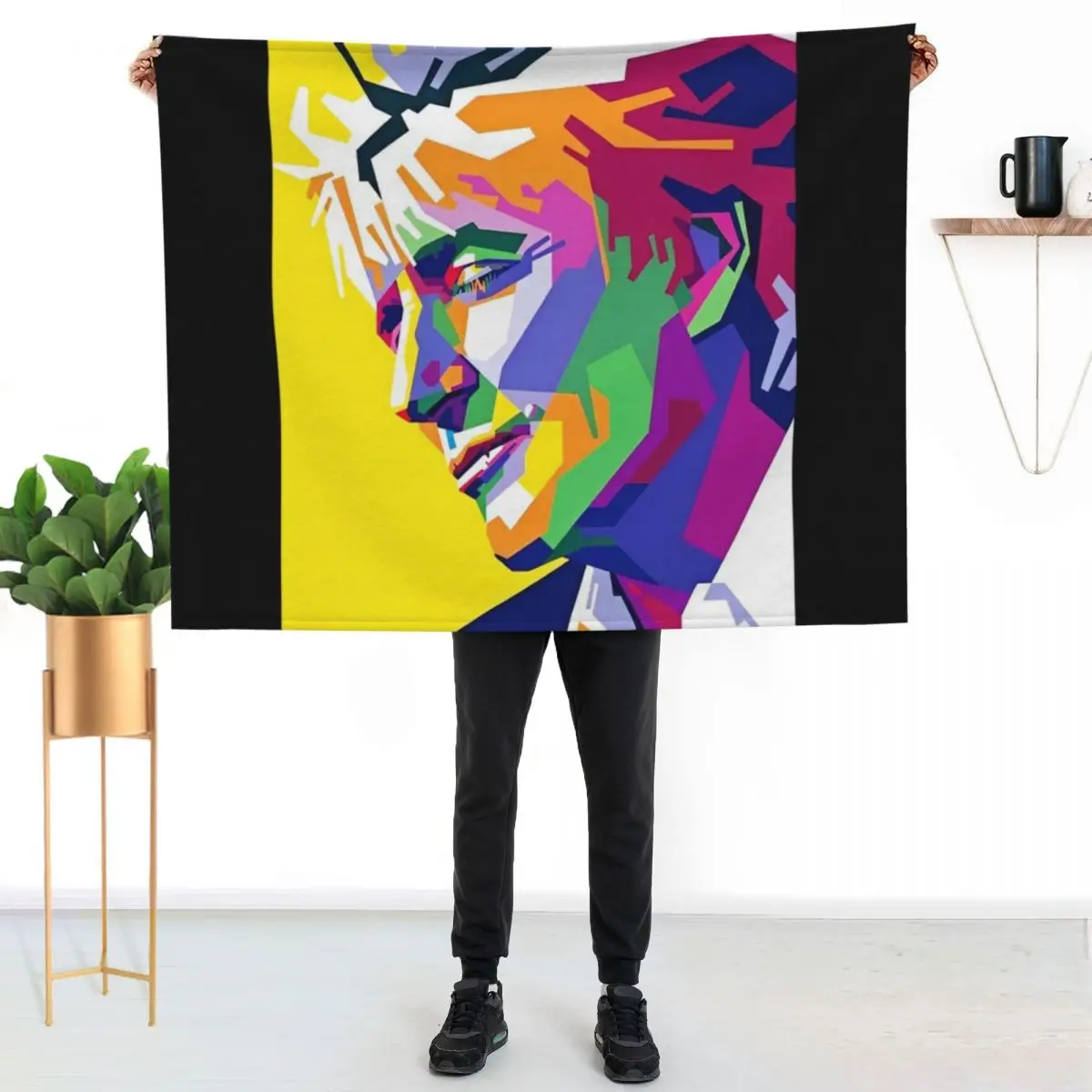 

Awesome Colorful Rod Stewart Throw Blanket Year Round Soft Comfortable Blanket for Home
