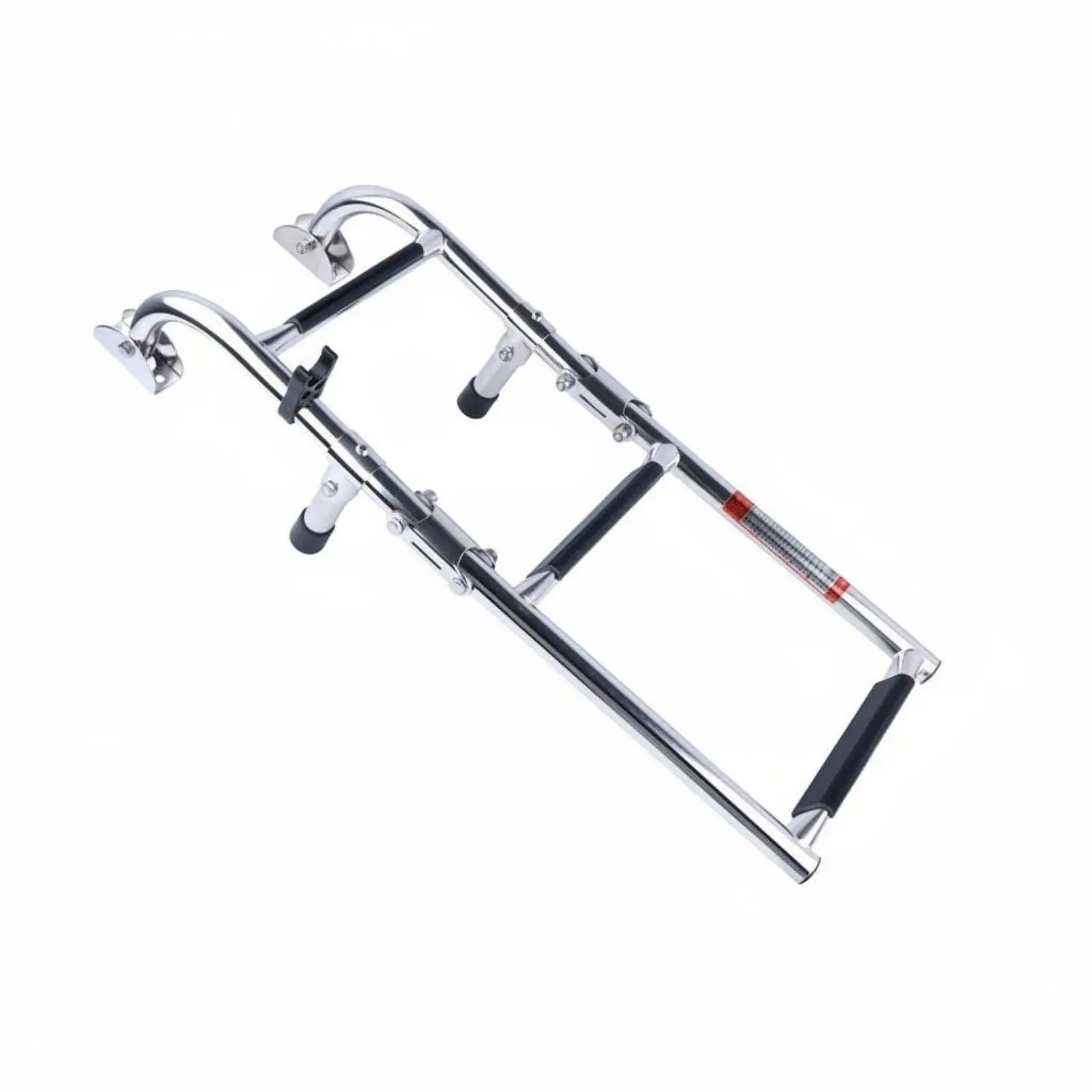 Stainless Steel Marine Folding Ladder for Boat Yacht Side Mount Transom Boarding Step Dock Swimming Platform Aid