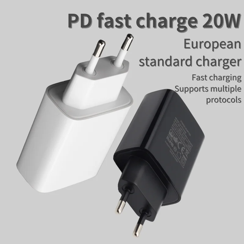 Universal European Standard PD20W Charger Suitable For Italy Switzerland  Sweden Greece Egypt Norway Germany Chad Turkey