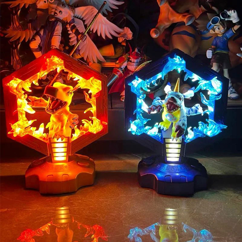 Digital Monster Adventure Digimon Agumon Night Light Anime Figure Lamp Soft Light Bedroom Bedside LED Light Room Children Toys