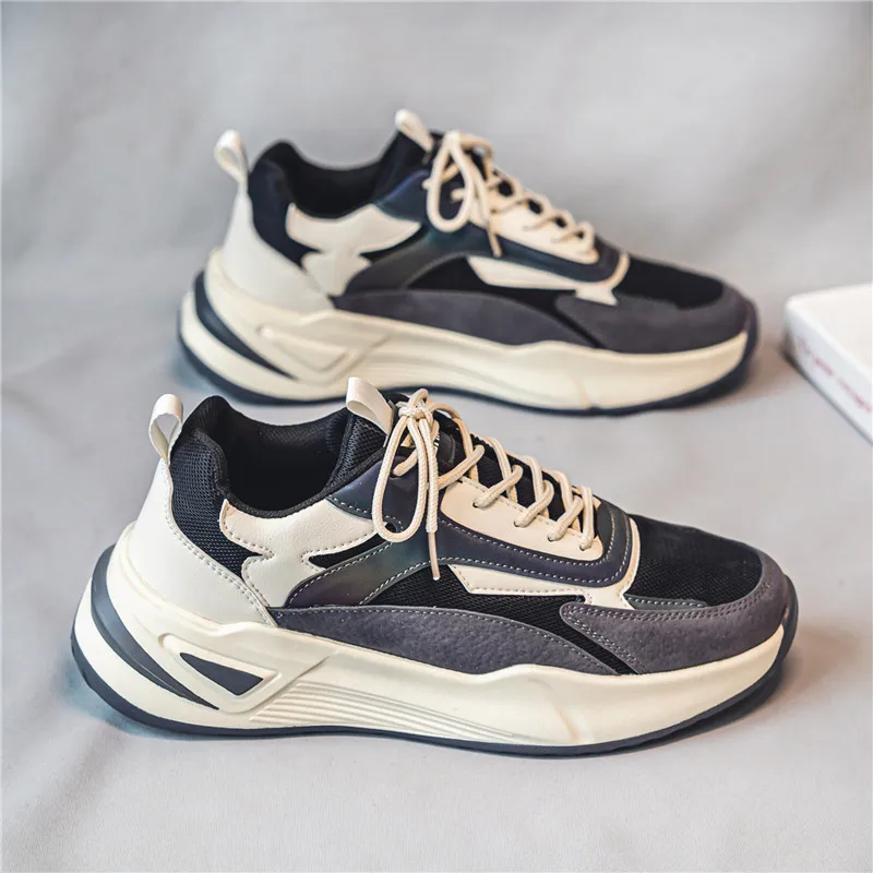 Men Sneakers New Casual Shoes Fashion Running Mesh Breathable Sports Non-slip Tennis Elastic Comfortable Trend Male Shoes