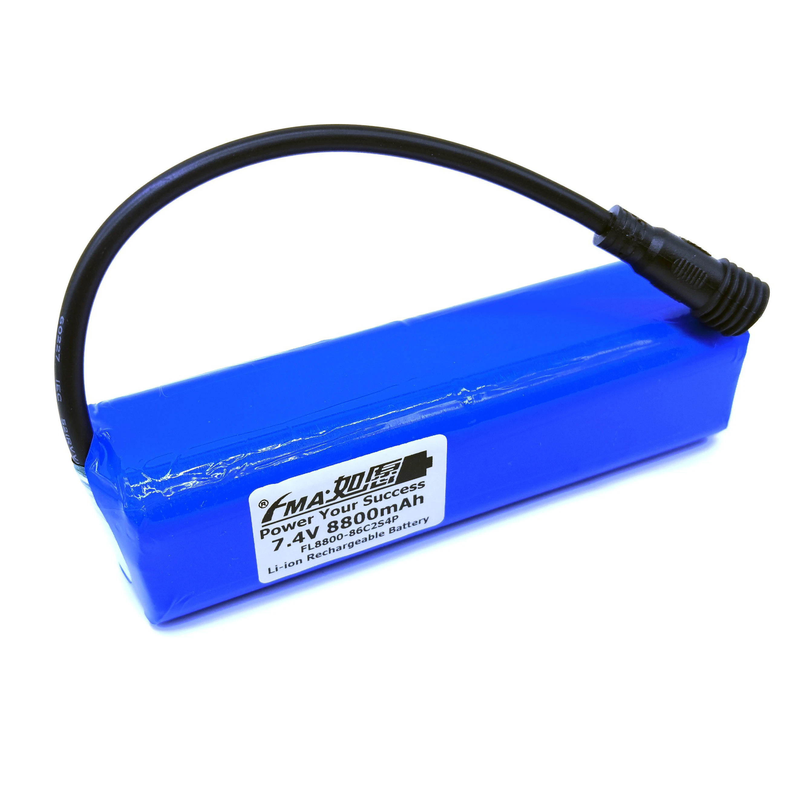 Geschützter wiederaufladbarer Akku 7,4 V 8,8–14 Ah für Magicshine Fahrradlicht, LED-Taschenlampe, Scheinwerfer-Stromversorgung