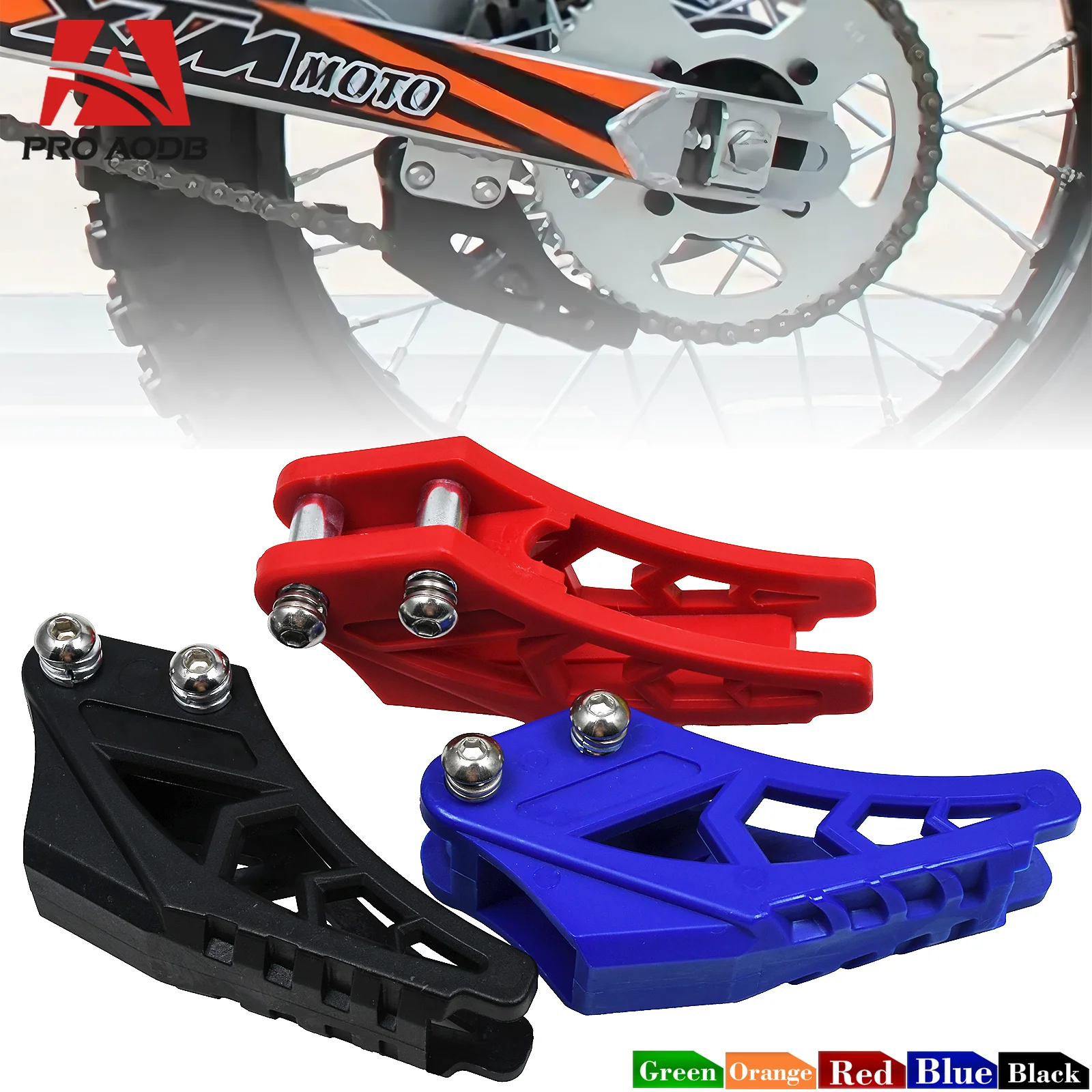 Motorcycle Chain Slider Guard Protector For Kayo SSR TTR XR CRF BBR KLX 50 70 90 110 125 140 150 160CC Dirt Pit Bike Universal