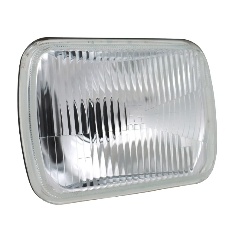 For Nissan Navara Toyota Hiace Hilux 1978~2005 RWD Car Lighting 1 Pair 5X7\'\' H4 Headlight Kit Rectangle Headlamp Halogen Bulb