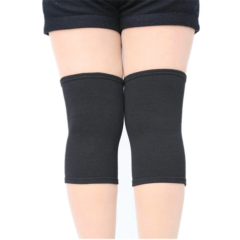 Ginocchiere a compressione sportiva protezione elastica per ginocchio supporto per ginocchiera in spugna addensata per allenamento di danza Yoga