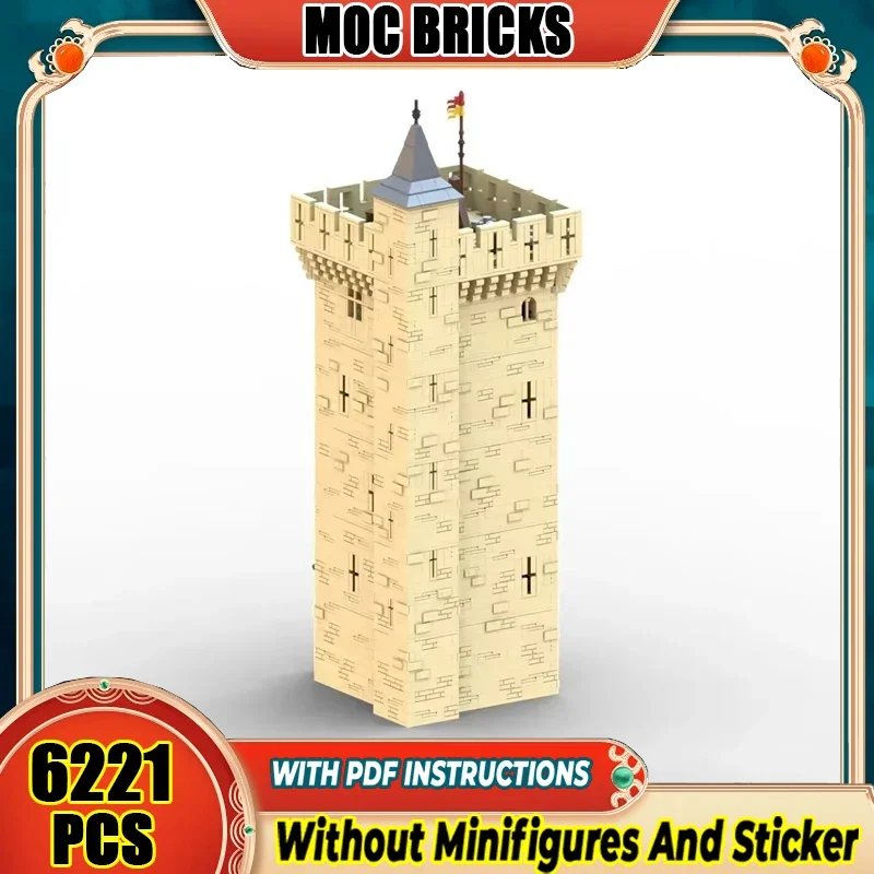 

Medieval Castle Model Moc Building Blocks Frontier Castles in Southern France Technical Bricks DIY Assembly HolidayToys Gift