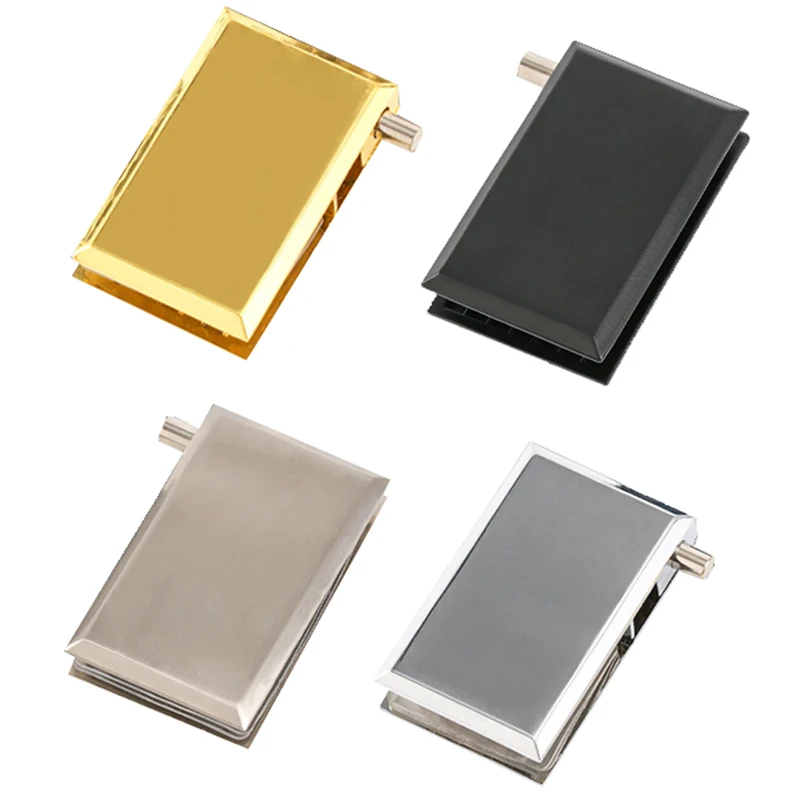 

Совершенно новые 2 пары шарниров для стеклянного шкафа, петли для шкафа для ювелирных изделий в торговом центре, черный/золотой/матовый/хром