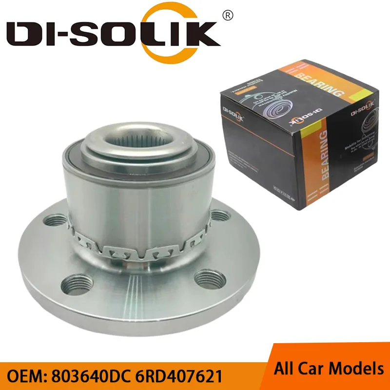 

DI-SOLIK Auto Car Parts Front Wheel Hub Unit Bearing Assembly 803640DC 6RD407621 for Polo Hatchback 9J2 sedan 9J1 2003 2006