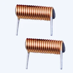 5*20mm 5x20mm 1.3UH 1.5UH 1.8UH 5.6UH 1mm 1.5mm 1.8mm 2mm Wire OD Magnetic Coil Right Angle Horizontal R Rod Core Inductor