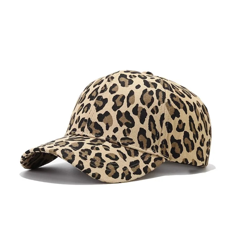 Men\'s and women\'s youth sun protection  leopard print baseball cap