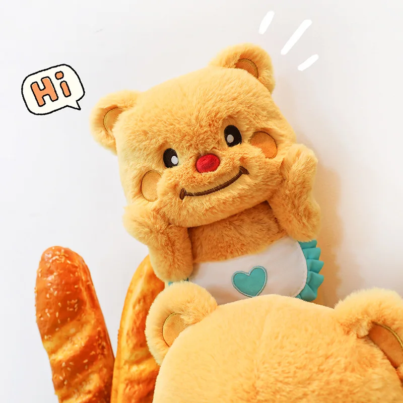 

Cute Kawaii Yellow Bear Plush Toy Stuffed Doll for Kids Birthday Xmas Gift Soft Cartoon Cuddly Pillow for Boys and Girls