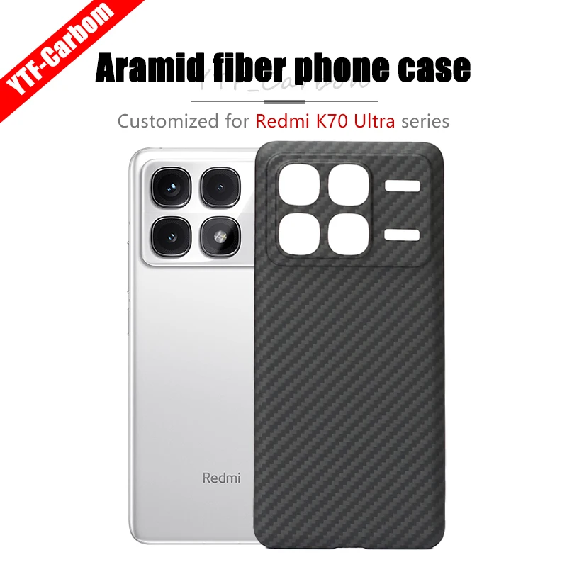 

YTF-Carbon Carbon fiber case for redmi k70 ultra Anti-fall Aramid Fiber case Slimv Design k70 ultra cover