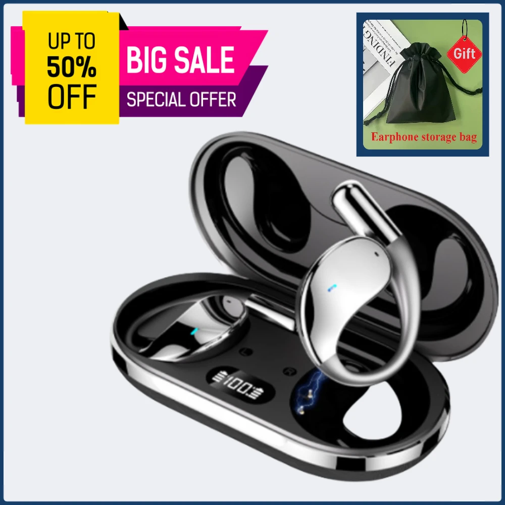 

Bluetooth Wireless Sports Earphones Hanging Ear Style Portable Music Headsets For Running And Fitness Activities