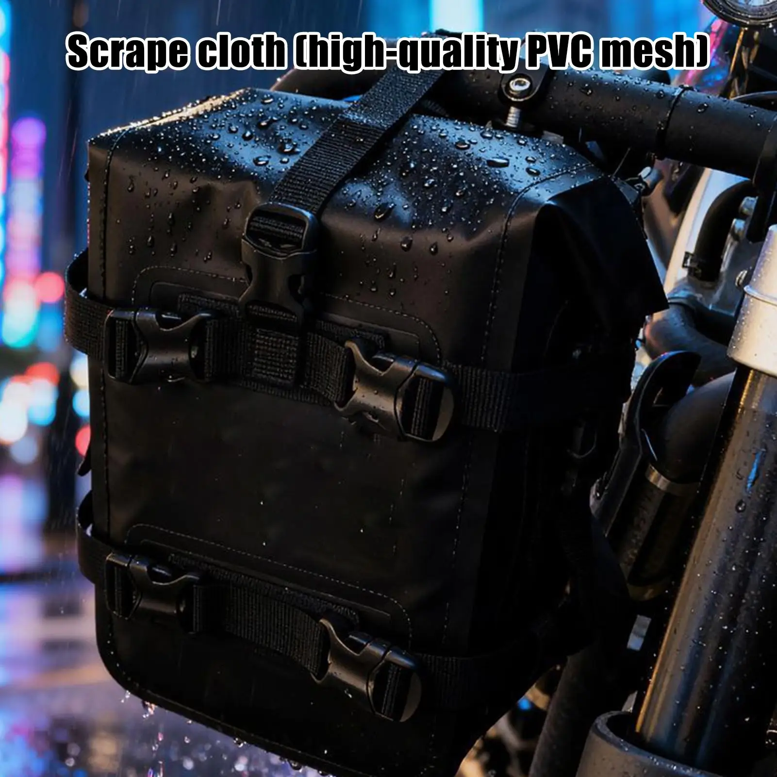 

Motorcycle Bumper Bag Waterproof Backpack Gear Tail Bag For Long Distance Touring Daily Commuting Outdoor Adventure Road Trip
