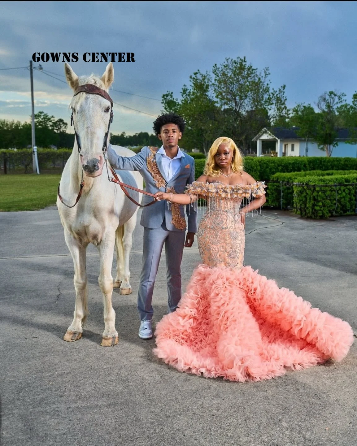 

Aso Ebi Pink Puff Train Mermaid Evening Dress Sparkly Crystals Beads African Wedding Reception Party Gowns Plus Size Customized