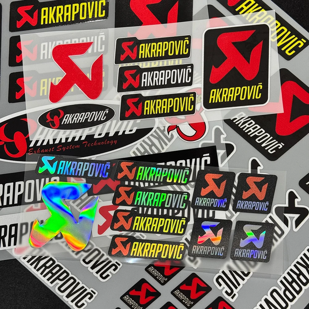 Akrapovic Scorpion Logo Stickers, Waterproof Vinyl Decals, Motorcycle Exhaust Helmet Fuel Tank Muffler Tuning Accessories