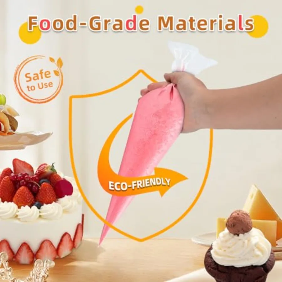 16 Ih sacs à douille jetables 50 pièces grands sacs à pâtisserie sacs de glaçage sacs à gâteau ting sacs à douilles grands sacs à glaçage