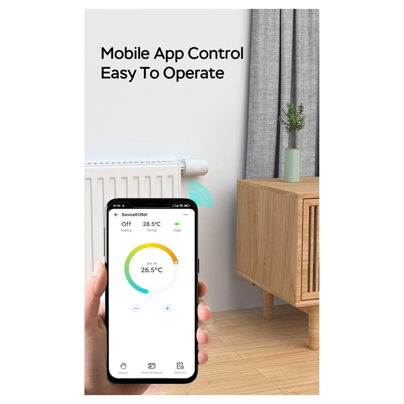 Pantalla táctil LCD Zigbee, actuador de radiador inteligente, Control por aplicación, válvula termostática de radiador, controlador de temperatura