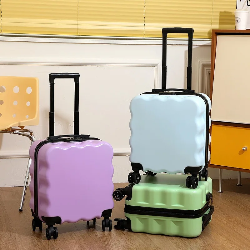 18-Zoll-Kinderkoffer mit leisem Griff, Cartoon-Mini-Koffer, tragbare Reisetasche für Kinder