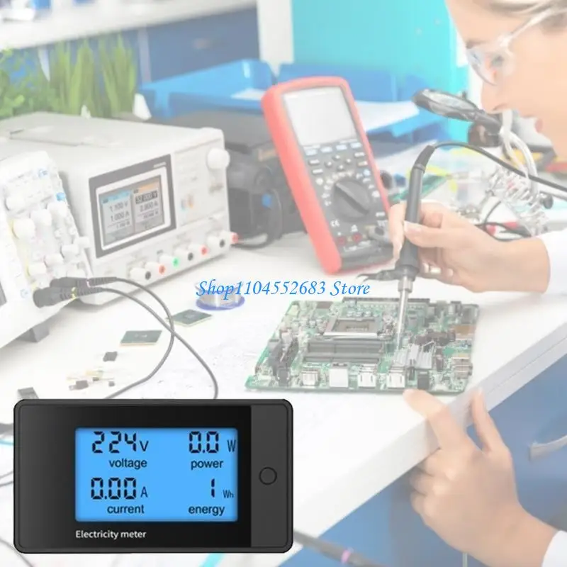 

Y6GD Amp Watt KWH Meter Detector Multimeter AC85-400V 0-20A 0-4400W 0-9999KWH