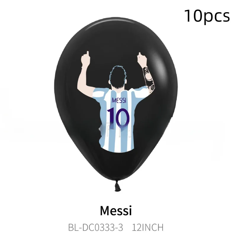 Football Messie Balloon Party Decoration Supplies Argentine Superstar Festival Happy Birthday Soccer Latex Globos