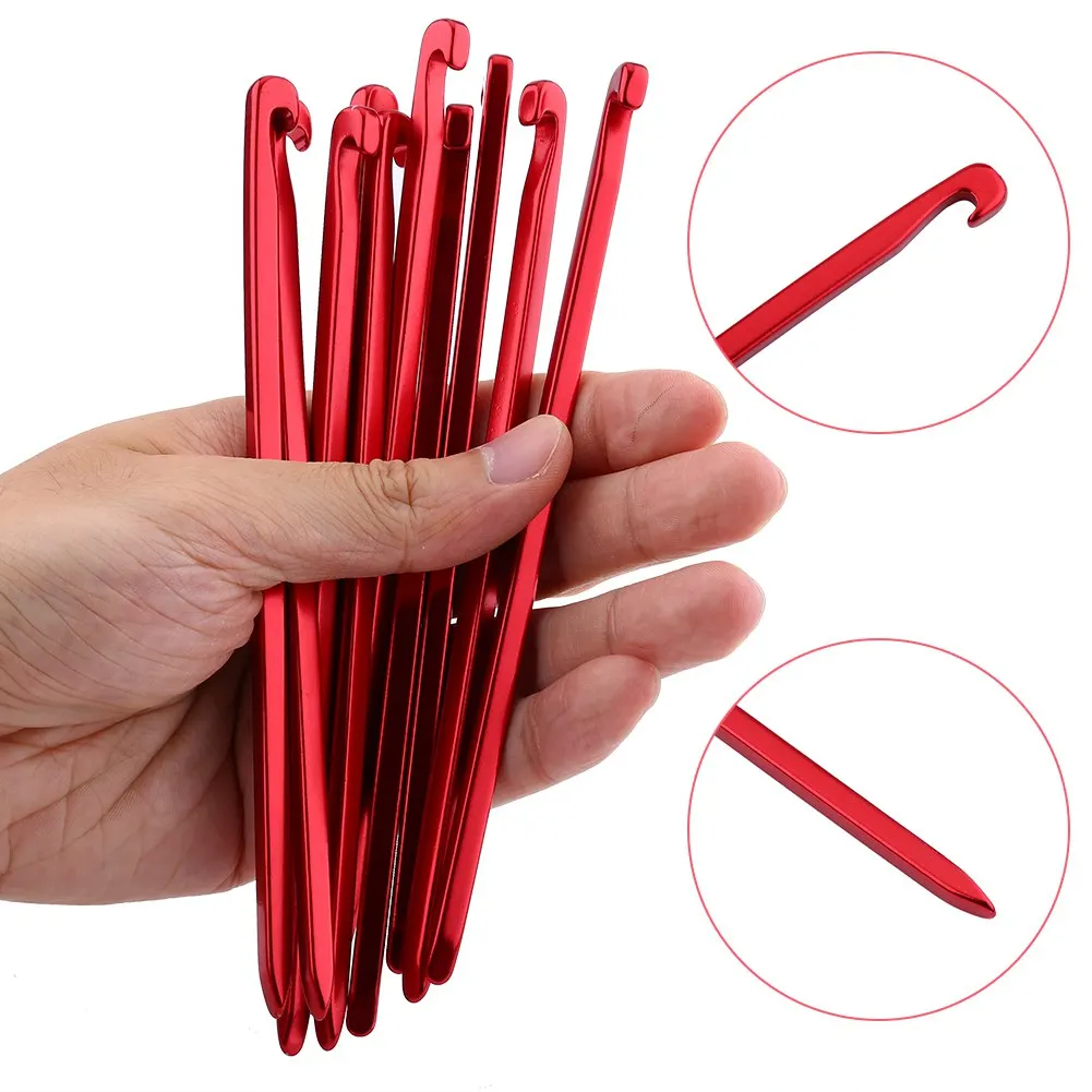 Peg para toldo, estaca para toldo, tienda de campaña, clavo, 10 Uds., 16cm, toldo de aluminio resistente para campamento, dosel, tienda, estacas de roca, clavos para acampar