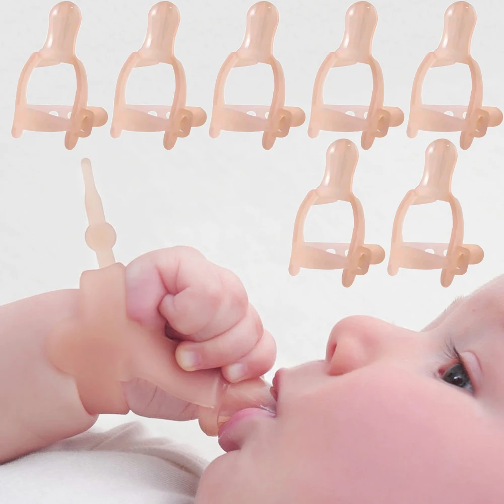 

1-10PCS Adjustable Nontoxic Silicone Baby Kids Child Finger Guard Stop Thumb Sucking Wrist Band Baby Products Baby Gifts