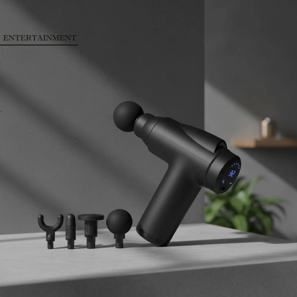 

32 Modes Fascia Massager LCD Display Body Relaxation Muscle Massage Machine USB Charging with 4 Massage Heads Body Massager