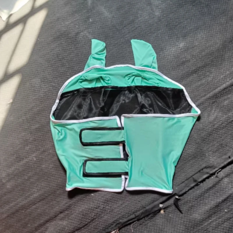 Summer Breathable Horse Fly Mask with Ear Covers Mesh Anti Mosquito Face Mask for Horse Care Accessories Equestrian Equipment