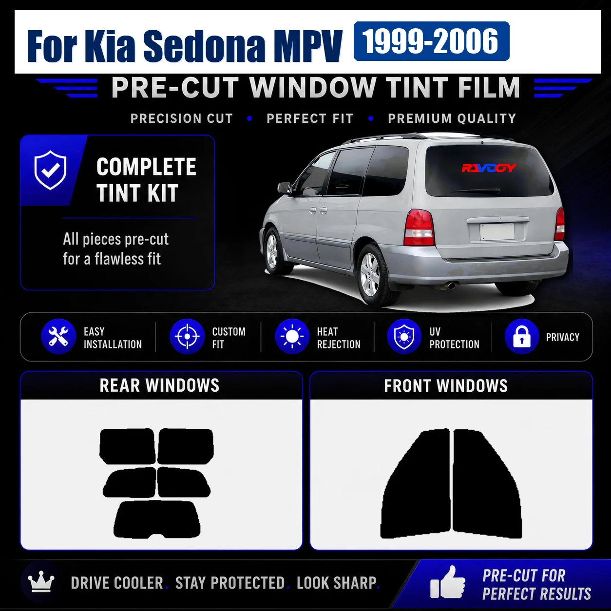 for-kia-sedona-mpv-1999-2006-tinted-full-set-window-tint-film-uv-heat-rejection