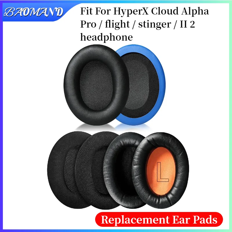 

Replacement Earpads For HyperX Cloud Alpha Pro / flight / stinger / II 2 Ear Cushion Headphone Ear Pad