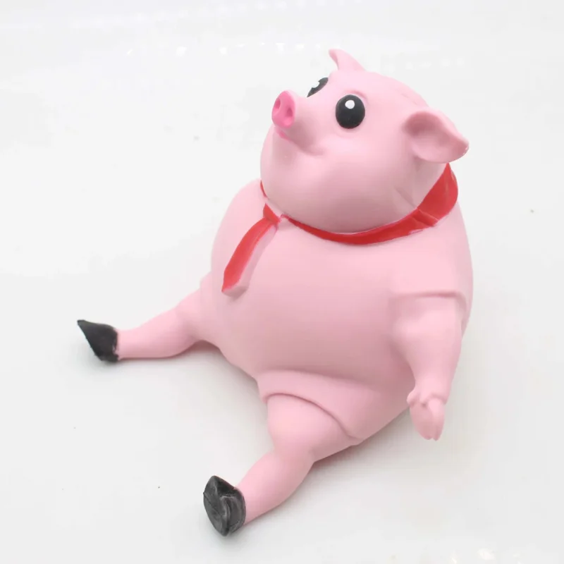 Cute Pink Pig Pinching Toys Soft Stretching Toys Piggy Pop Rebound Distortion Fear Lighting Toys For Kids Adult Birthday Gift