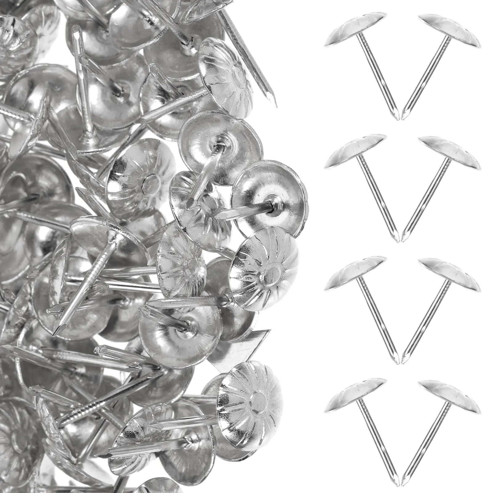 

300 шт. винтажных декоративных мебельных гвоздиков из железа для обивки диванов, стульев, кроватей, деревянных изделий, стен, дверей, DIY-проектов