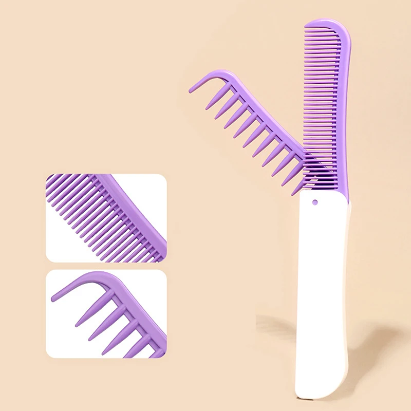 1pcs Portable Folding Comb Hair Brush Anti-static Travel Hair Brush Folding Hairdressing Styling Beauty Tool